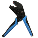 Professional Ratcheting Crimp Tool for Insulated Terminals - Ring Terminals, Spade Lugs & Quick Disconnects - 20-18AWG, 16-14AWG, 12-10AWG