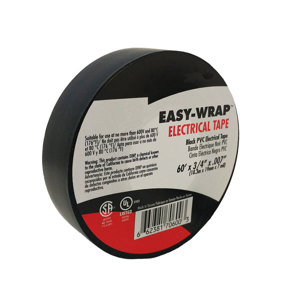 Electrical Tape 7mil 3/4 Wide 60ft Roll