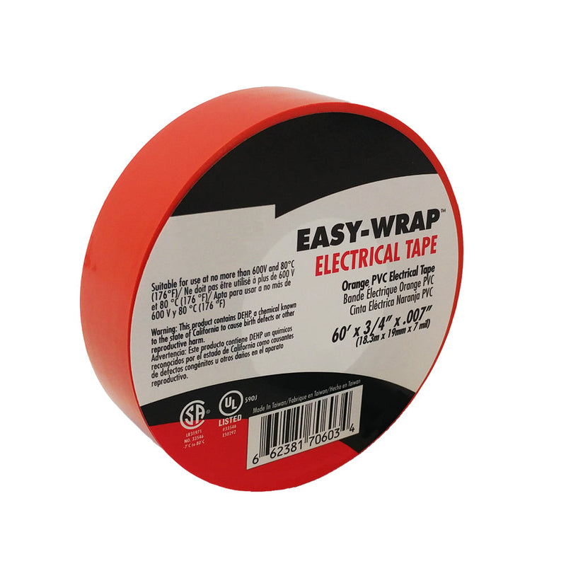 Electrical Tape 7mil 3/4 Wide 60ft Roll