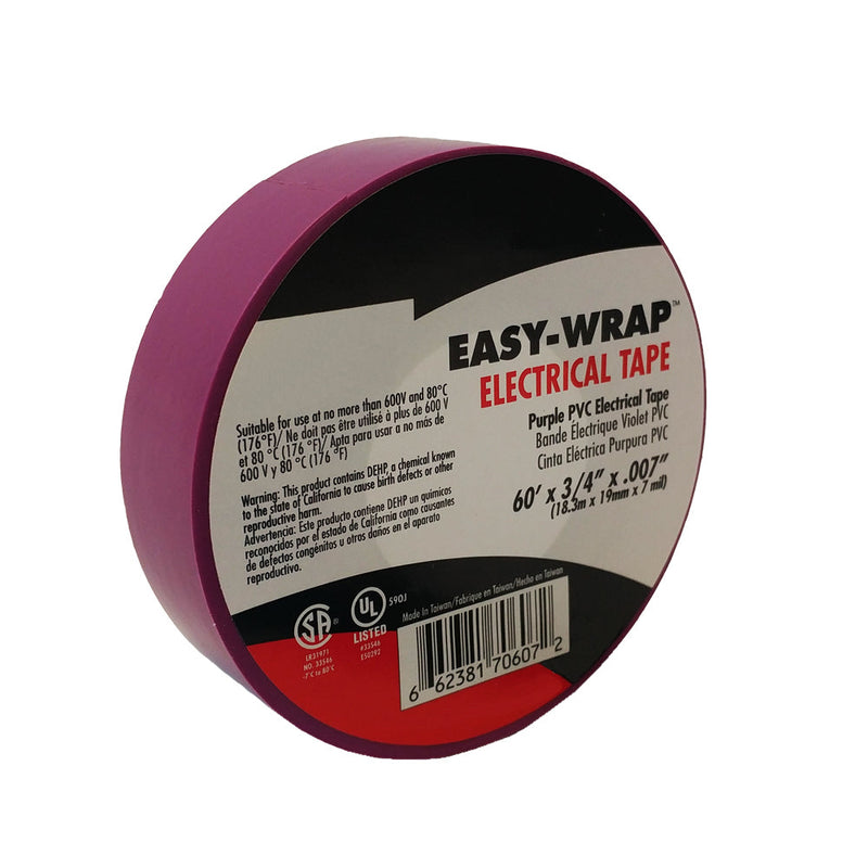 Electrical Tape 7mil 3/4 Wide 60ft Roll