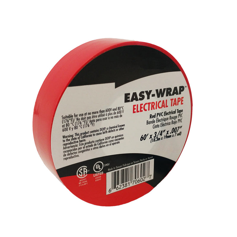 Electrical Tape 7mil 3/4 Wide 60ft Roll