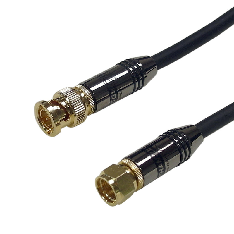 Premium Phantom Cables RG59 F-Type to BNC Male Cable FT4