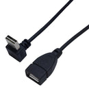 USB 2.0 A Up/Down Angle Male to A Straight Female Cable
