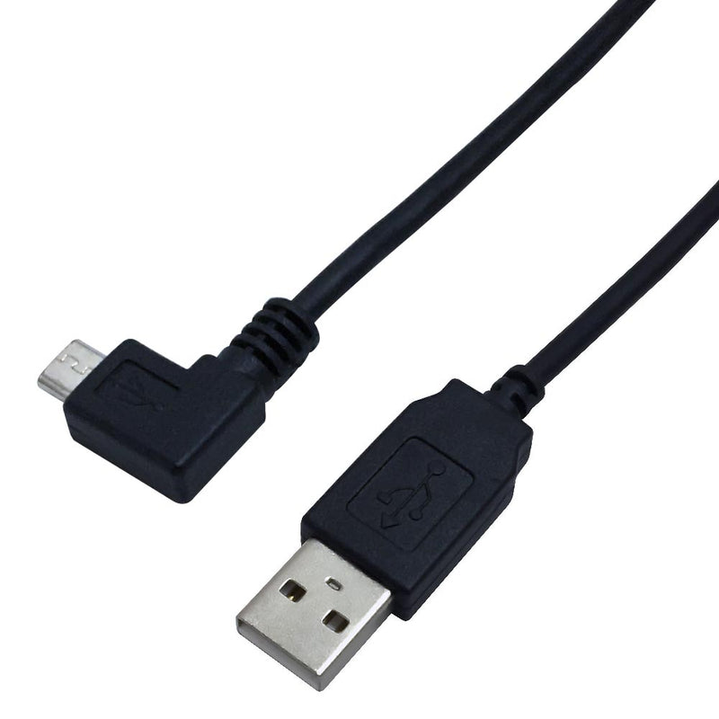 USB 2.0 A Straight Male to Micro-B Right Angle Cable