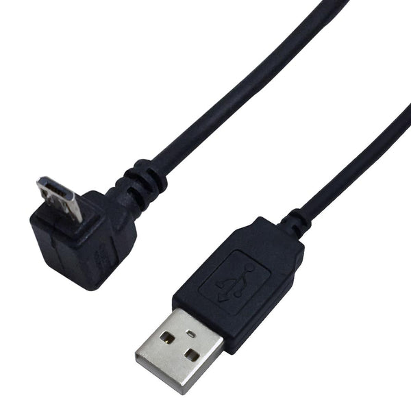 USB 2.0 A Straight Male to Micro-B Up Angle Cable