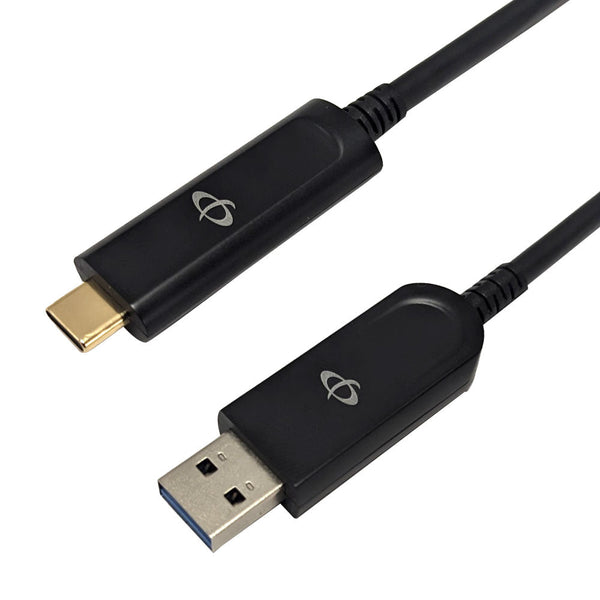 USB 3.1 AOC Type-C Male to Type-A Male Cable 10G Data Only - CMP - Black