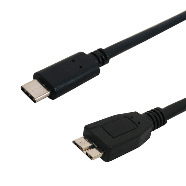 USB 3.1 Type-C to Micro-B Male Cable 5G 3A - Black