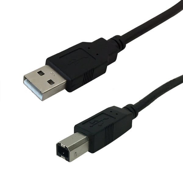 USB 2.0 A to B Male Hi-Speed Cable