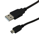 USB 2.0 A Male to Mini-B 5-pin Male Hi-Speed Cable