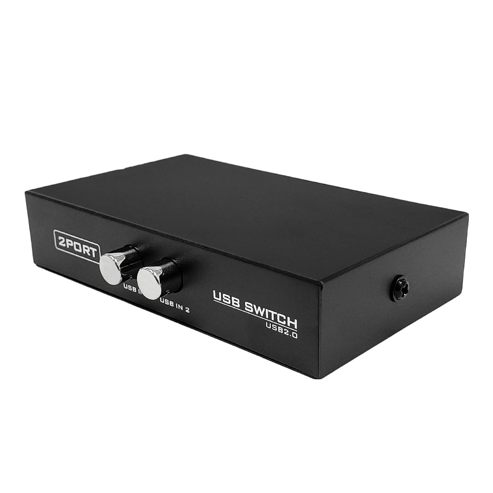 2-Port USB 2.0 Switch (Manual Push Button)