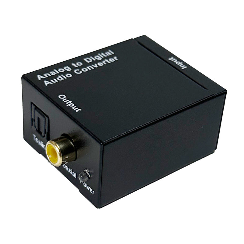 Analog to Digital Audio Converter - RCA L/R To Digital Coax / Toslink