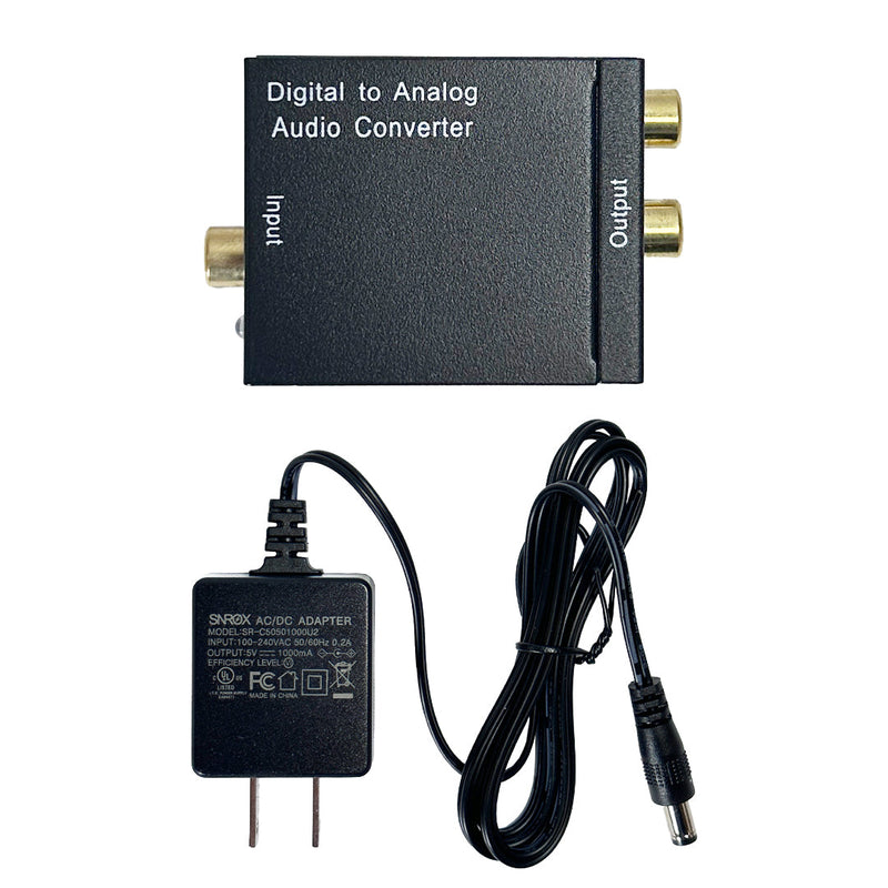 Digital to Analog Audio Converter -  Digital Coax / Toslink To RCA L/R