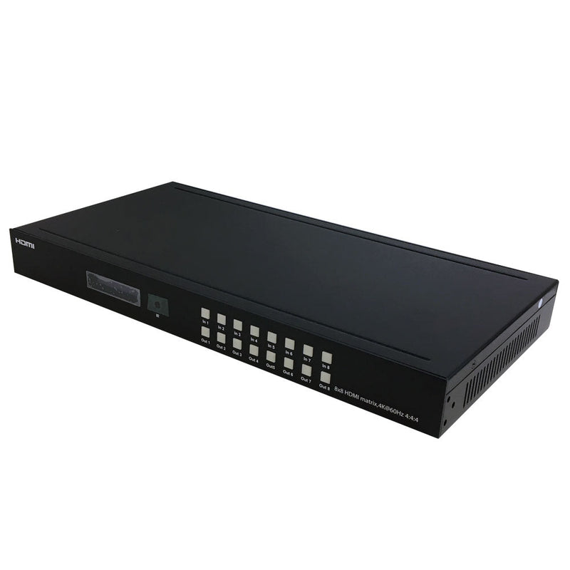 8x8 HDMI 4Kx2K@60Hz YUV 4:4:4 18Gbps HDCP 2.2in/2.2out - IR control