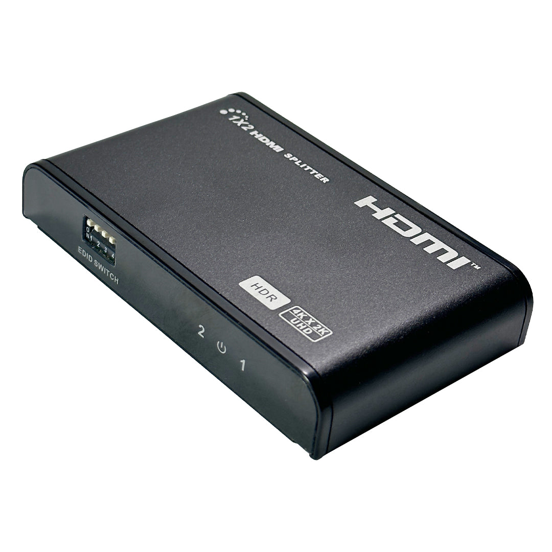 1x2 HDMI Splitter, 4Kx2K@60Hz, EDID, HDCP 2.2, YUV 4:4:4