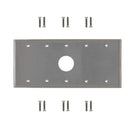 Five Gang, 1 x 34.8mm Hole Stainless Steel Wall Plate