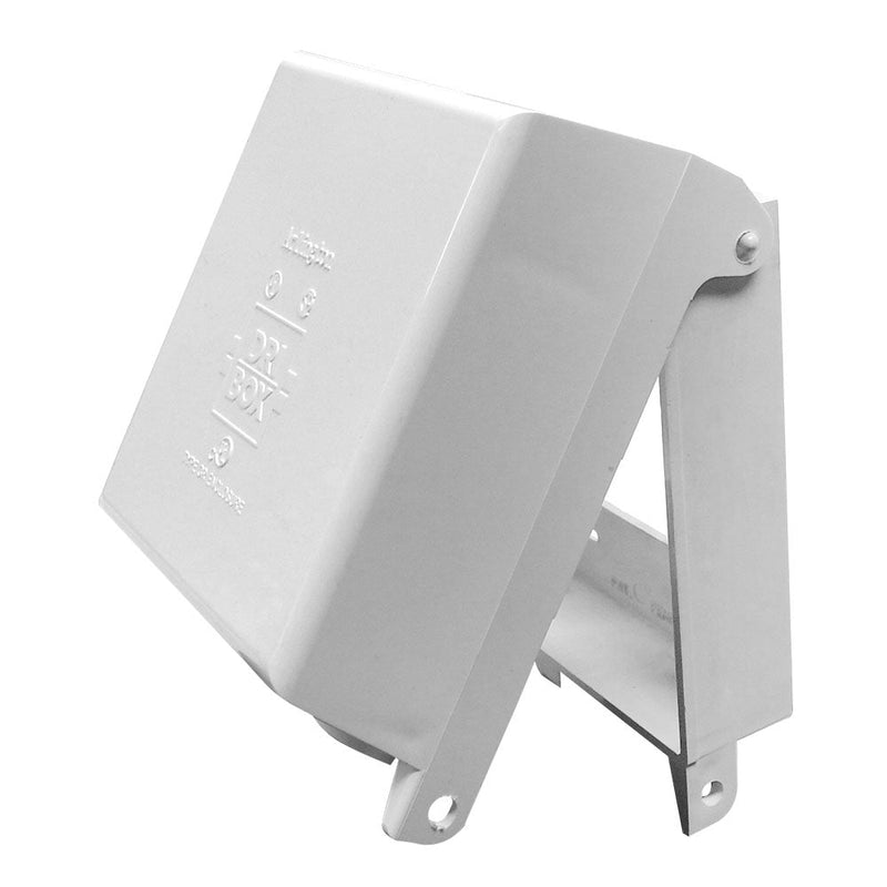 Outdoor Weather Proof Outlet Box, Double Gang White