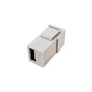 USB 2.0 A/A Keystone Wall Plate Insert - White