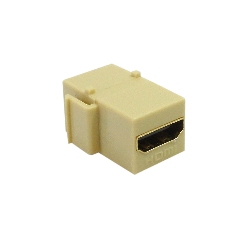 HDMI Female/Female Keystone Wall Plate Insert - Ivory