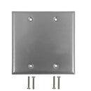 Double Gang Blank Stainless Steel Wall Plate