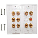 5.1 Surround Sound Wall Plate Kit Decora - White