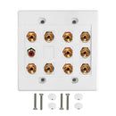 5.1 Surround Sound Wall Plate Kit - White