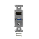 Stainless steel decora strap - 1x HDMI, 1x VGA, 1x 3.5mm