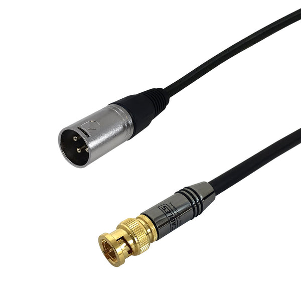 Premium Phantom Cables XLR to BNC Male Unbalanced Cable