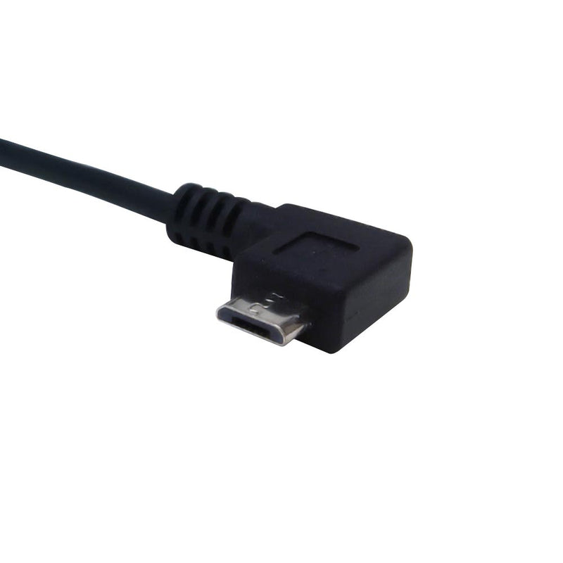 USB 2.0 A Straight Male to Micro-B Right Angle Cable