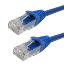 RJ45 Cat6A Plenum UTP Solid Patch Cable - CMP/FT6 - Blue